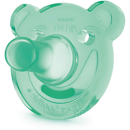 Пустышка Philips Aventс щитком силиконовая, с 3 мес., 2 шт., синий/зелёный от PHILIPS AVENT