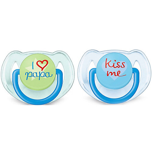 Пустышка силиконовая Philips Avent Classic, 6-18 мес., 2 шт., голубой от PHILIPS AVENT