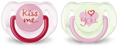 Пустышка силиконовая Philips Avent Classic, 6-18 мес., 2 шт., розовый