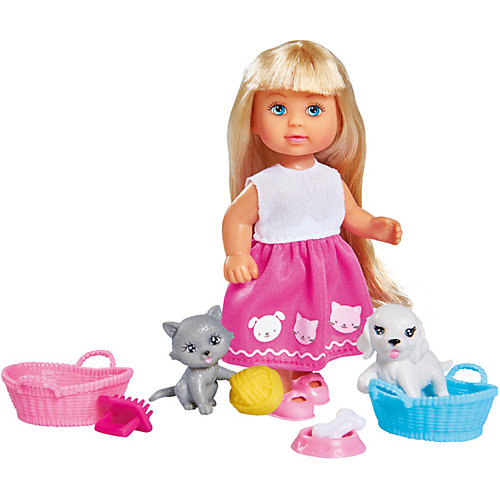 Игровой набор с мини-куклой Simba "Evi Love" Еви и домашние питомцы, 12 см от Simba