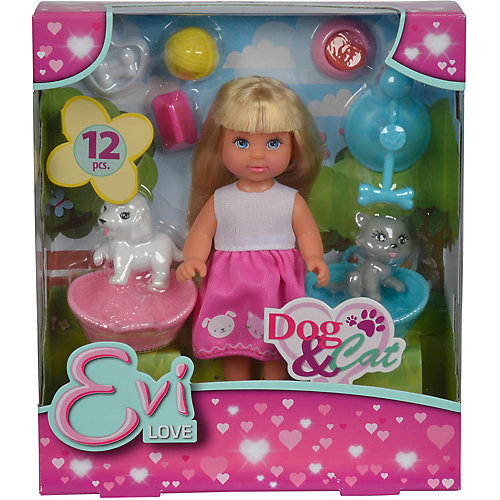 Игровой набор с мини-куклой Simba "Evi Love" Еви и домашние питомцы, 12 см от Simba