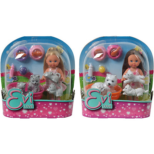Игровой набор с мини-куклой Simba "Evi Love" Еви с домашними животными, в ассортименте от Simba