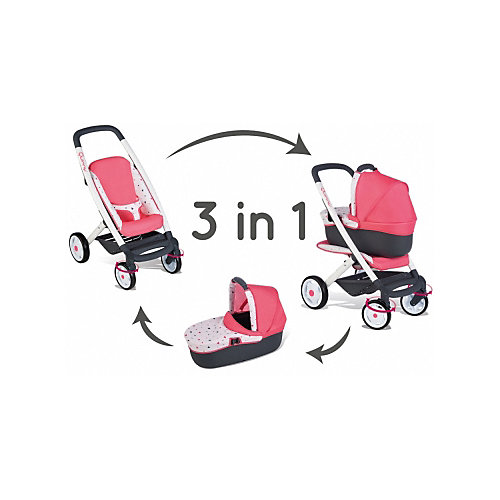 Коляска-трансформер для куклы Smoby "MC&Quinny", 3 в 1 от Smoby
