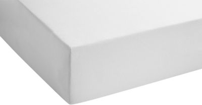 Feinjersey-Spannbetttuch hellgrau Gr. 90-100 x 200