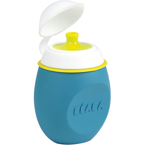 Поильник из силикона Beaba Babysqueez' 180 мл, голубой - голубой от BÉABA