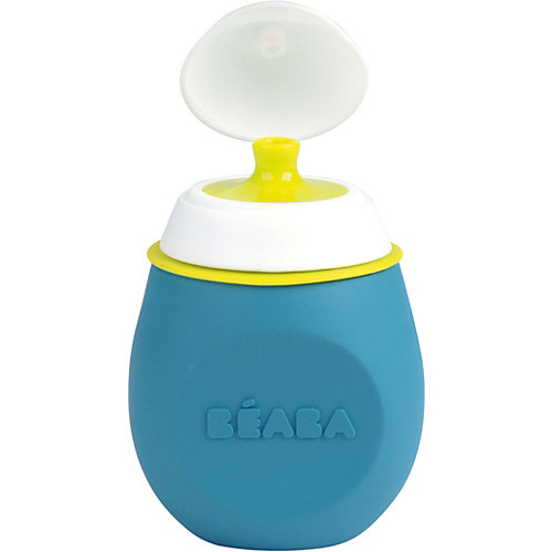 Поильник из силикона Beaba Babysqueez' 180 мл, голубой - голубой от BÉABA