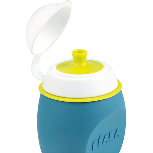 Поильник из силикона Beaba Babysqueez' 180 мл, голубой - голубой от BÉABA