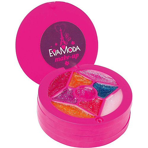 Детская декоративная косметика Bondibon Eva Moda Косметичка круглая с зеркальцем, розовая от Bondibon