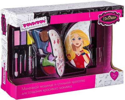 Детская декоративная косметика Bondibon Eva Moda Косметичка-бабочка, раскладная