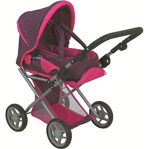 Коляска для кукол Buggy Boom Infinia, розово-сиреневая от Buggy Boom