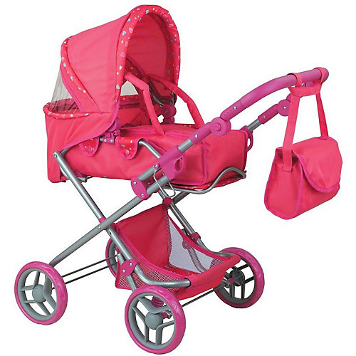 Коляска для кукол Buggy Boom Infinia, розовая от Buggy Boom
