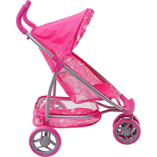 Коляска для кукол Buggy Boom Nadin 2 в 1, розовая/мишки от Buggy Boom