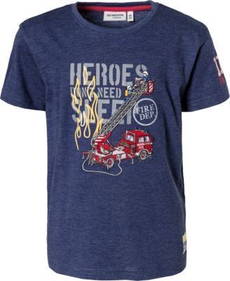 T-Shirt , Feuerwehr dunkelblau Gr. 116/122 Jungen Kinder
