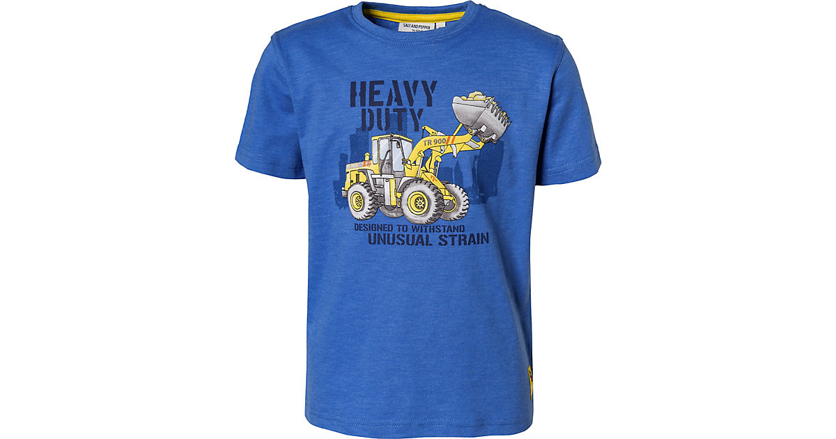 T-Shirt , Radlader blau Gr. 116/122 Jungen Kinder