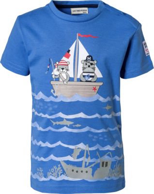 Baby T-Shirt , Pirat blau Gr. 80 Jungen Baby