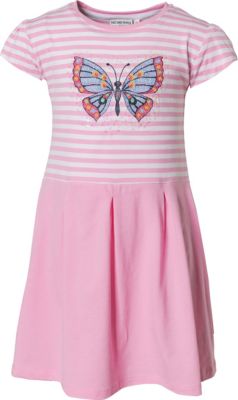 Kinder Jerseykleid mit Pailletten, Schmetterling rosa Gr. 104/110 Mdchen Kleinkinder