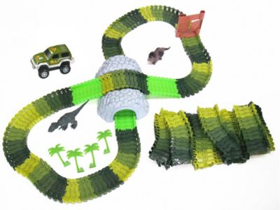 Magic Traxx Dino-Par, Mini Set, mit Tunnel 109-teilig 2