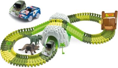 Mini Set Neu Amewi Magic Traxx Dino-Par mit Tunnel 109-teilig 10126818 