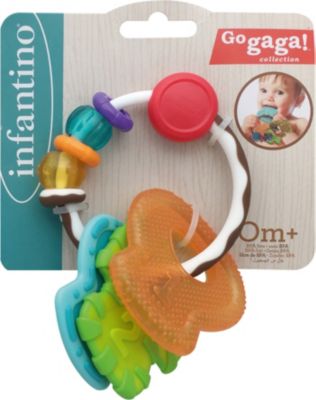 6x Mehrförmig Beißringe Spiezeug und Geschenk für Kinder und Babys Braun 