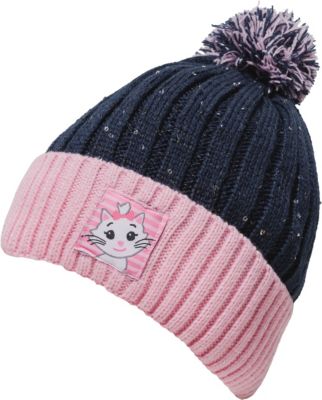Baby Bommelm�tze , Katze blau Gr. 42-44 M�dchen Baby