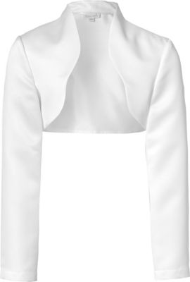 Satin-Bolero , Regular Fit wei Gr. 152 Mdchen Kinder