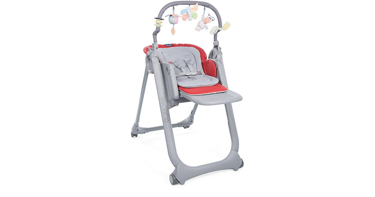 Chicco · Hochstuhl Polly Magic Relax mit 4 Rollen, Scarlet Chicco · Hochstuhl Polly Magic Relax mit 4 Rollen, Scarlet