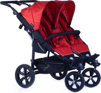 Zwillings- & Geschwisterwagen Twin trail 2, tango red rot