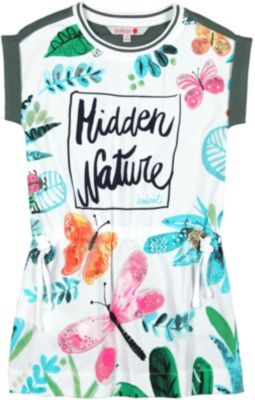 Kinder Jerseykleid wei Gr. 140 Mdchen Kinder
