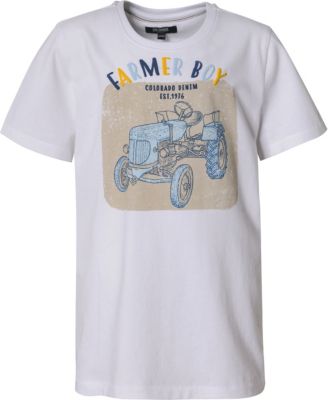 T-Shirt , Organic Cotton wei Gr. 146/152 Jungen Kinder