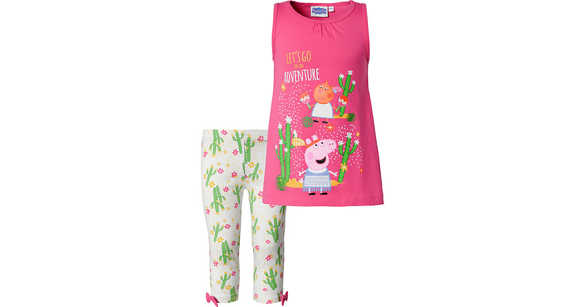 Peppapig · Peppa Pig Set mit Top und Caprileggings Gr. 116/122 Mädchen Kinder Peppapig · Peppa Pig Set mit Top und Caprileggings Gr. 116/122 Mädchen Kinder