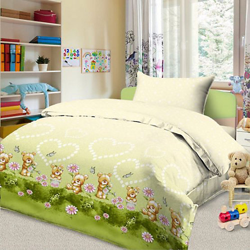 Детское постельное белье 3 предмета Letto, простыня на резинке, BGR-90 от Letto