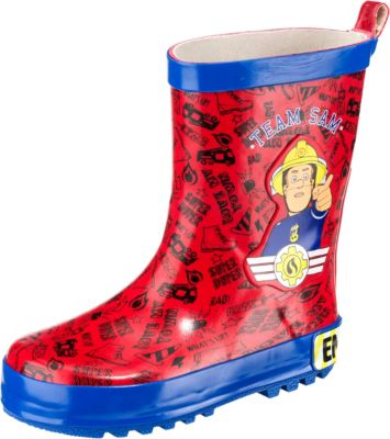 Feuerwehrmann Sam Gummistiefel rot Gr. 31/32 Jungen Kinder