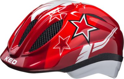Fahrradhelm Meggy Sterne, rot Gr. 44-49