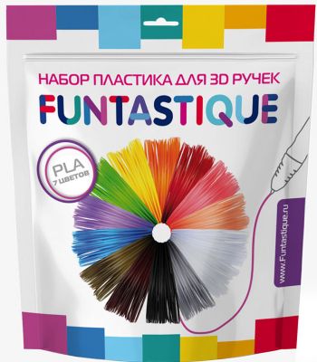 Комплект PLA-пластика Funtastique для 3д ручек, 7 цветов