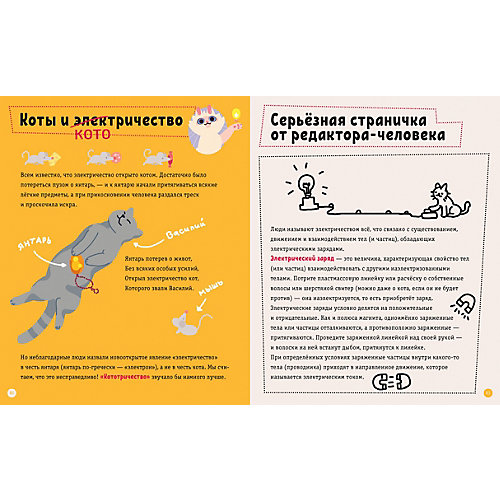 Книга "Весёлые котонаук" Котофизика, Горюнова И., Лисаченко А. от Clever