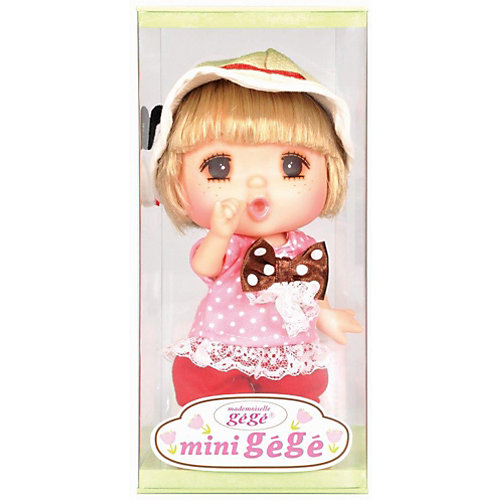 Мини-кукла Lotus "Mademoiselle GeGe" в розовом платье в горошек, 15 см от Lotus Onda