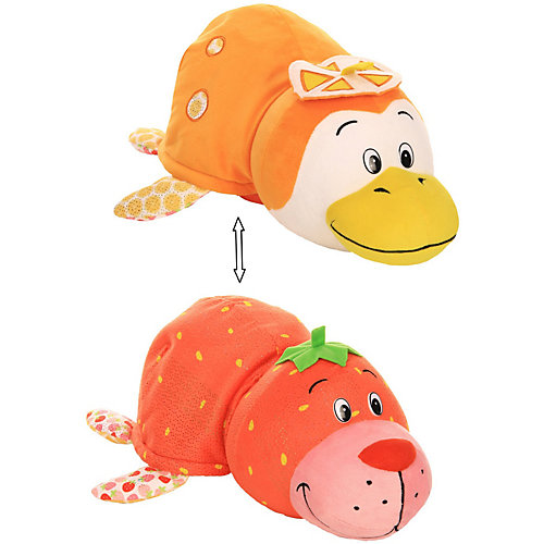 Мягкая игрушка-вывернушка 1toy "Ням-Ням" Морской котик с ароматом клубники-Пингвинчик с ароматом апельсиновой от 1Toy