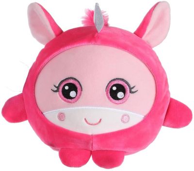 Мягкая игрушка 1Toy "Squishimals" Розовый единорог, 20 см