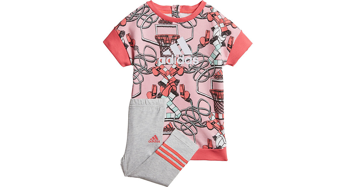 ADIDAS PERFORMANCE · Baby Sommer Set: Kleid + Leggings Gr. 98 Mädchen Kleinkinder ADIDAS PERFORMANCE · Baby Sommer Set: Kleid + Leggings Gr. 98 Mädchen Kleinkinder