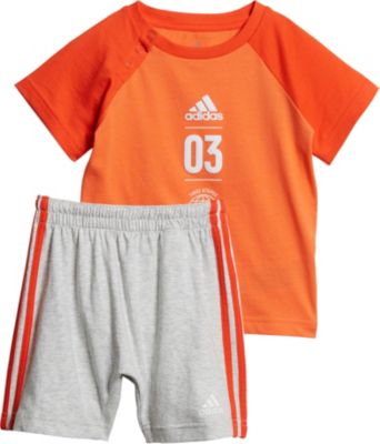 Baby Sommer Set: T-Shirt + Shorts orange Gr. 74