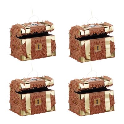 2x Schatztruhe Pinata Fur Kinder Ohne Fullung Zum Aufhangen Grosse Schatzkiste Relaxdays Mytoys