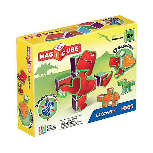 Конструктор магнитный Geomag "MagiCube" Динозавры, 24 детали от Geomag