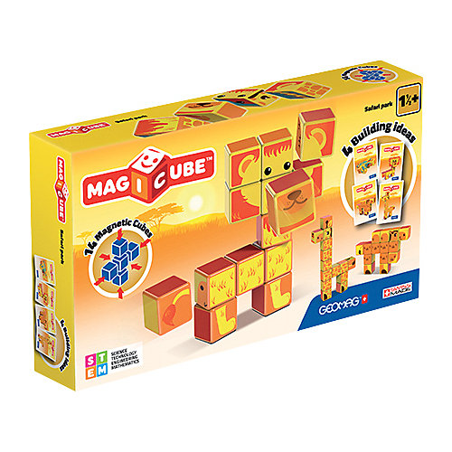 Конструктор магнитный Geomag "MagiCube" Сафари-парк, 16 деталей от Geomag