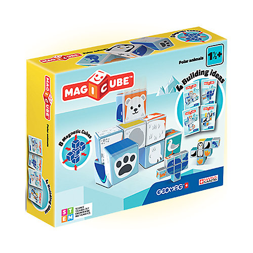 Конструктор магнитный Geomag "MagiCube" Полярные друзья, 10 деталей от Geomag