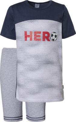 Schlafanzug , Fuball blau/wei Gr. 92 Jungen Kleinkinder