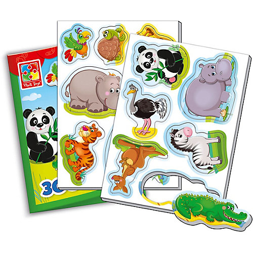 Мягкие магниты Vladi Toys "Мой маленький мир" Зоопарк от Vladi Toys