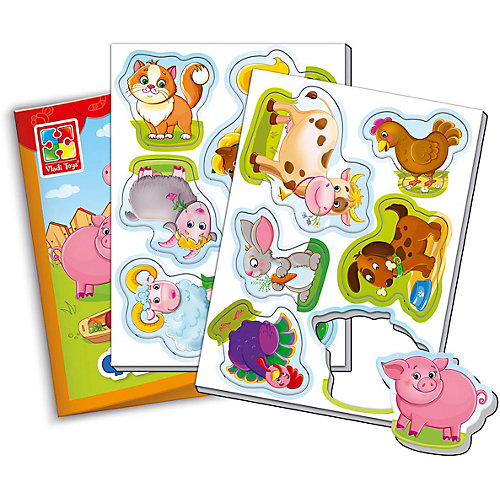 Мягкие магниты Vladi Toys "Мой маленький мир" Ферма от Vladi Toys