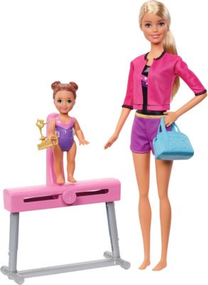 Barbie Sport Puppen Spielset - Turntrainerin (blond), Barbie | MyToys