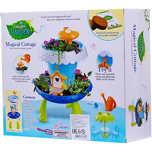 Игровой набор Junfa Toys "Коттедж для кукол", свет/звук, синий от Junfa Toys