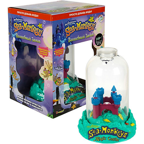 Аквариум "Sea-Monkeys" Волшебный замок для выращивания ракообразных вида Artemia Salina от 1Toy